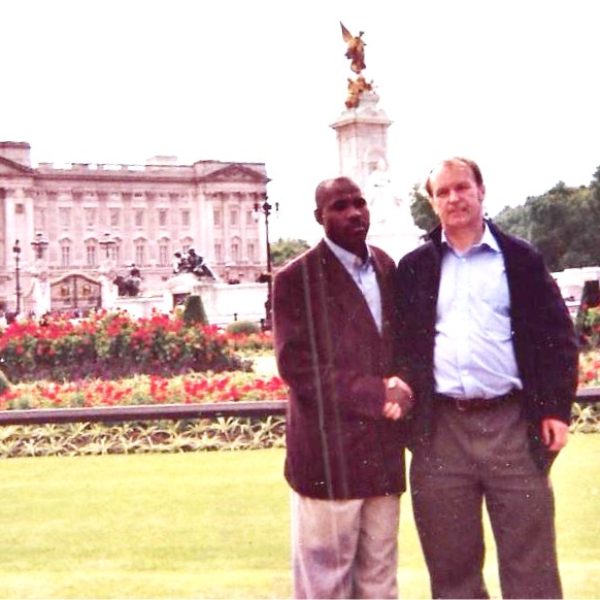 Prof Noah .R. Yakubu & Sheikh Mohammed on  Peace Missions & GS Education  to Buckingham  Palace, London, UK